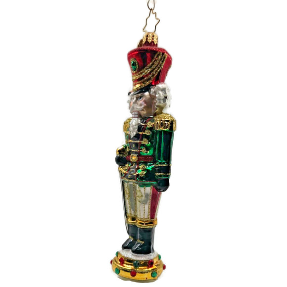 Christopher Radko Attention Tall Nutcracker Soldier Christmas Tree Ornament - Picture 3 of 14
